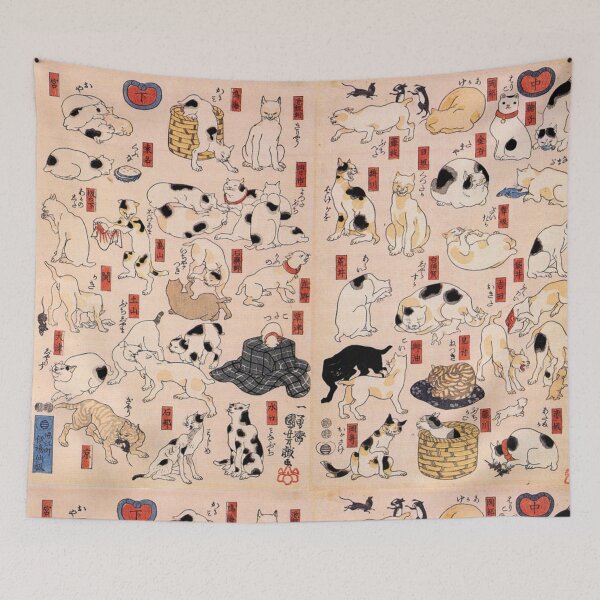 Item preview, Cats as the Fifty-three Stations of the Tōkaidō designed and sold by RickE.