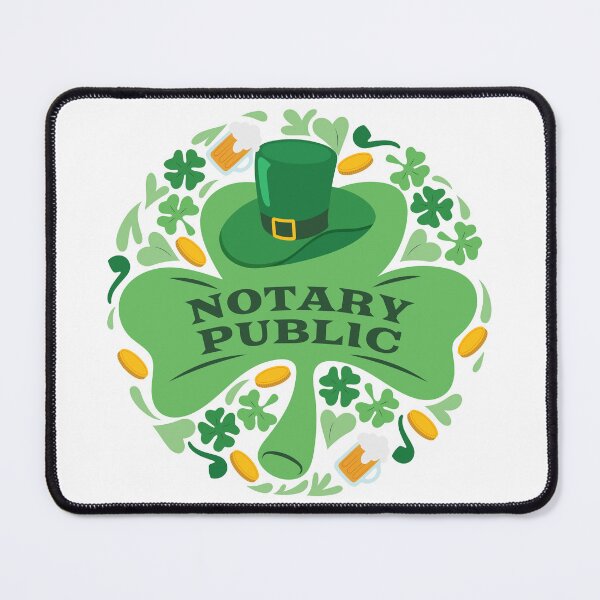 Item preview, Notary Public St. Patrick’s Day Shamrock Design – Lucky Notary Gift designed and sold by NotaryLife.
