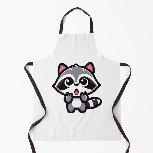 Item preview, Surprised Cartoon Raccoon with Wide Eyes - Shocked Animal Art designed and sold by Confuzz1ed.