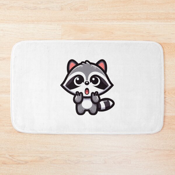 Item preview, Surprised Cartoon Raccoon with Wide Eyes - Shocked Animal Art designed and sold by Confuzz1ed.