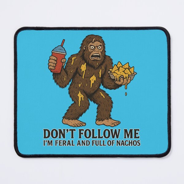 Item preview, Feral Nacho Bigfoot – Cryptid Snack Rampage Design designed and sold by Altered Array, LLC.