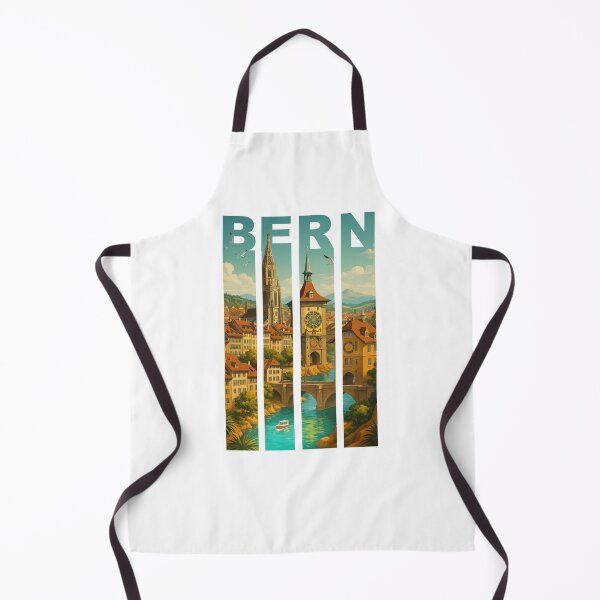 Item preview, Greetings from BERN Switzerland - Modern Colorful City View designed and sold by Earth Celebration Designs.