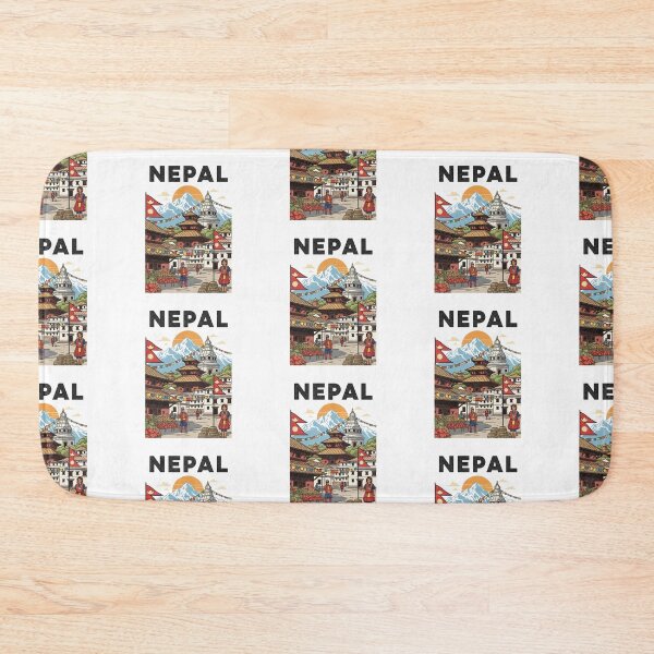 Item preview, Nepal (Country Collection) designed and sold by HeartbeatPrint.