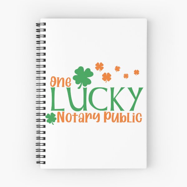 Item preview, One Lucky Notary Public St. Patrick’s Day Shamrock Design designed and sold by NotaryLife.