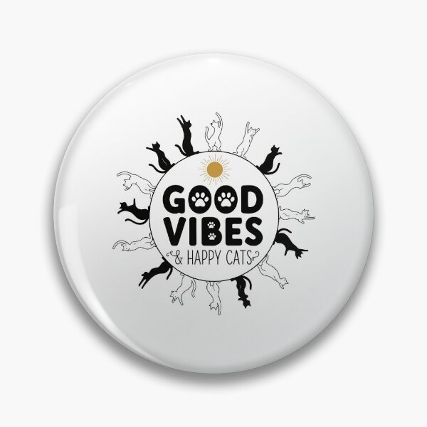 Item preview, Good Vibes & Happy Cats designed and sold by Amir Faysal.