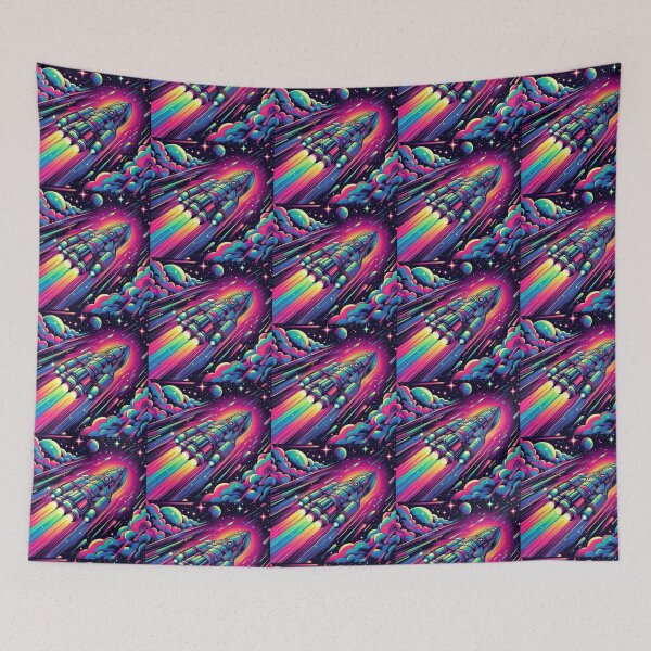 Item preview, Colorful Spaceship  designed and sold by Dogandesighn.