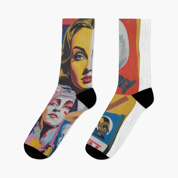 Item preview, Vivid Pop Art Collage Painting designed and sold by Rue Market.