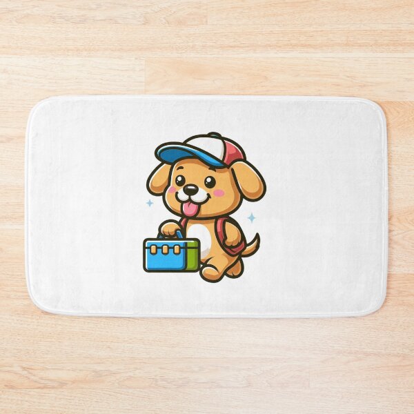 Item preview, Cartoon Dog with Lunchbox – Cute Back to School Pup Art designed and sold by Confuzz1ed.