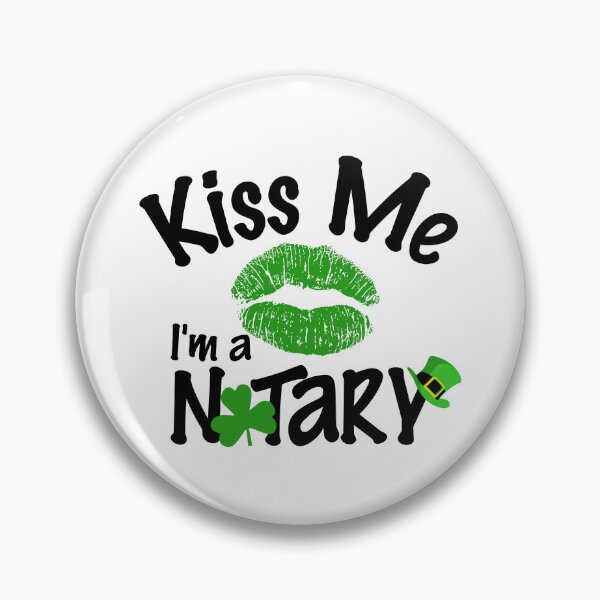 Item preview, Kiss Me I’m a Notary St. Patrick’s Day Green Lips Design designed and sold by NotaryLife.