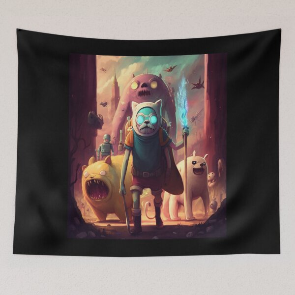 Artikelvorschau, Horror-Mashup-Anime „Rick and Morty/Adventure Time“ (3 von 3) entworfen und verkauft von The Church of Water.