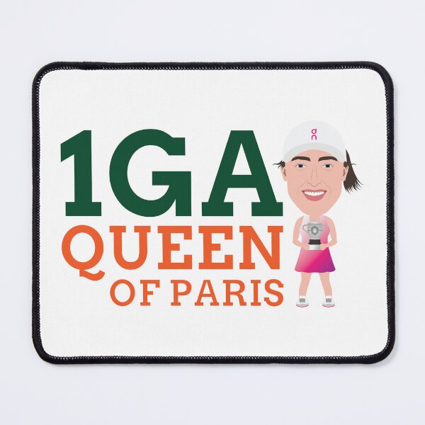 Item preview, Iga, the queen of Paris, winner of the Grand Slam designed and sold by vectorlove.