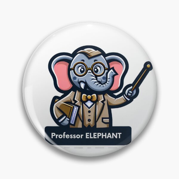 Item preview, _Wise Elephant Professor designed and sold by  ViralVisionsCreating .