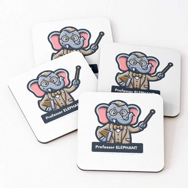 Item preview, _Wise Elephant Professor designed and sold by  ViralVisionsCreating .