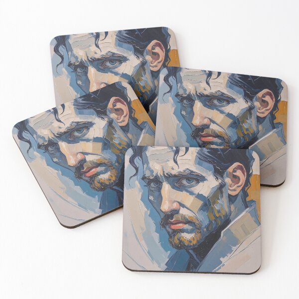 Item preview, Expressive Palette Knife Portrait Artwork designed and sold by Rue Market.