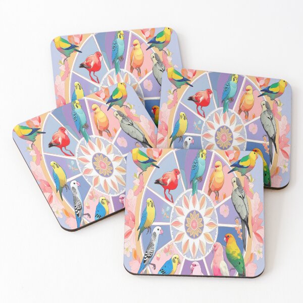 Item preview, Exotic Birds Mandala: Pastel Harmony Design designed and sold by Max Store.
