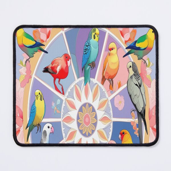 Item preview, Exotic Birds Mandala: Pastel Harmony Design designed and sold by Max Store.
