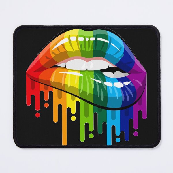 Item preview, Rainbow Biting Lips Melting Drip designed and sold by FestDrip.