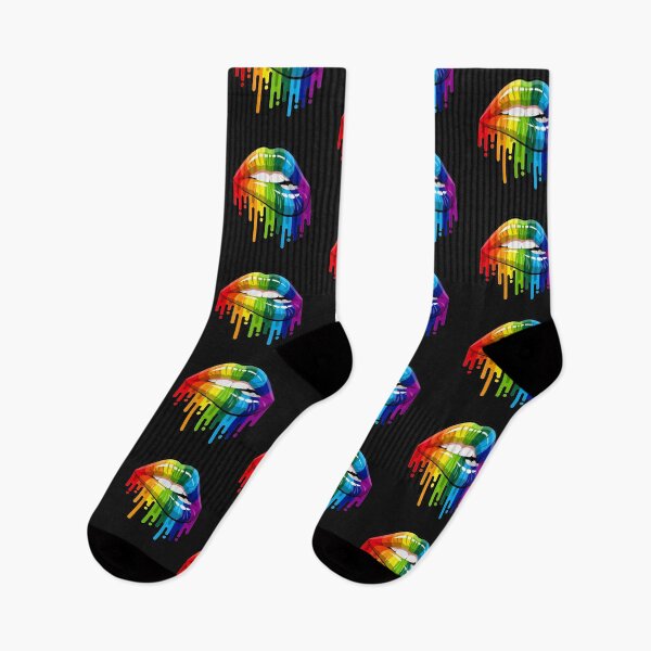 Item preview, Rainbow Biting Lips Melting Drip designed and sold by FestDrip.