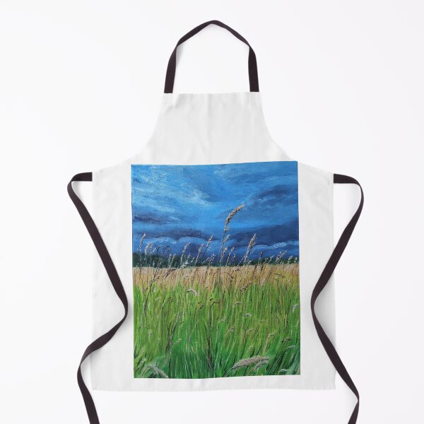 Item preview, Wheatfield before a thunderstorm oil painting designed and sold by Assol Kovtun.