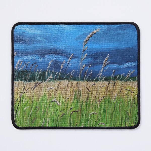 Item preview, Wheatfield before a thunderstorm oil painting designed and sold by Assol Kovtun.