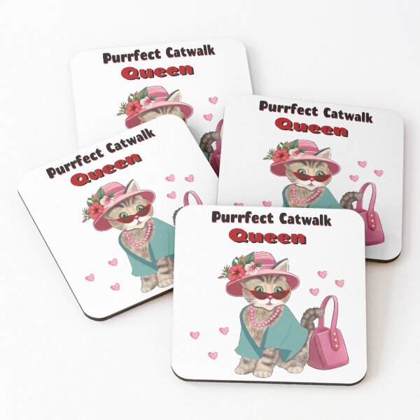 Item preview, Purrfect Catwalk Queen - Сyber Trendy Cat T-shirt  designed and sold by Felia001.