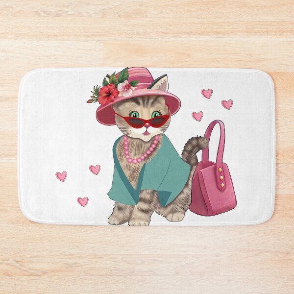 Item preview, Purrfect Catwalk Queen - Сyber Trendy Cat T-shirt  designed and sold by Felia001.