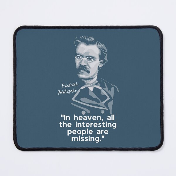 Item preview, Friedrich Nietzsche Portrait and Quote designed and sold by Unhinged Heather.