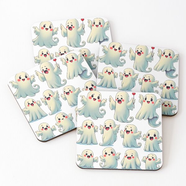 Item preview, Spooky Cute Ghosts: Hauntingly Fun! designed and sold by Health And Fitness Posts e-Store.