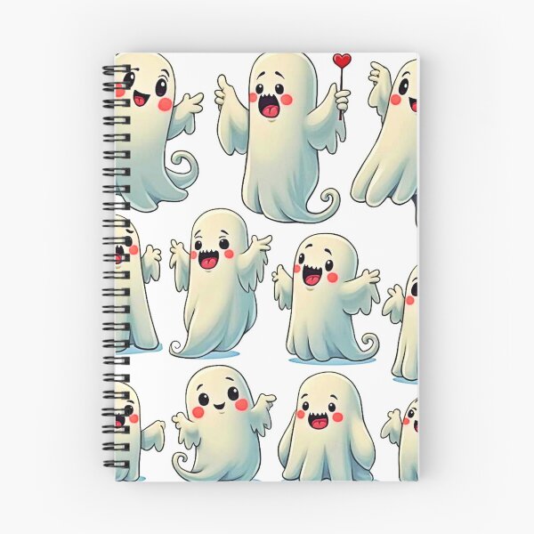 Item preview, Spooky Cute Ghosts: Hauntingly Fun! designed and sold by Health And Fitness Posts e-Store.