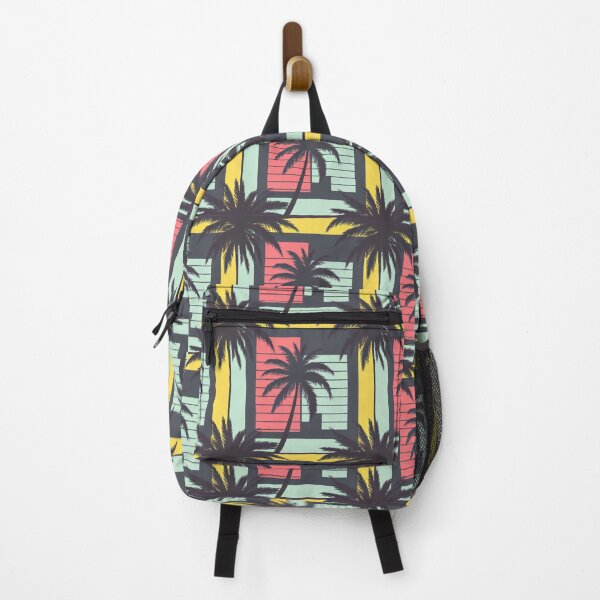 Item preview, Retro Palms & Sunset Stripes – Miami Grid Vibes designed and sold by NotARealGrownUp.