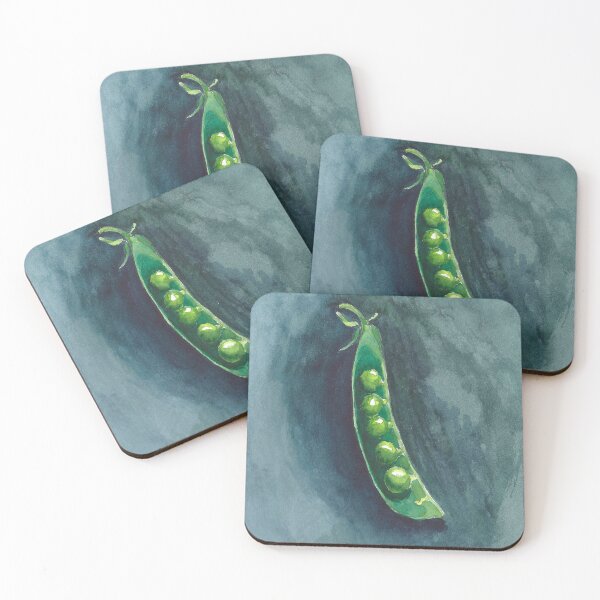 Item preview, Peas in a pod watercolor painting designed and sold by Assol Kovtun.