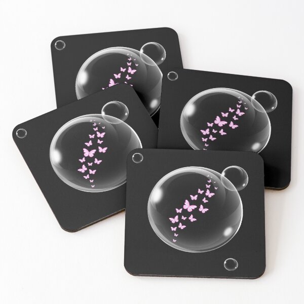 Item preview, pink butterfly in a bubble designed and sold by CypisDesign.