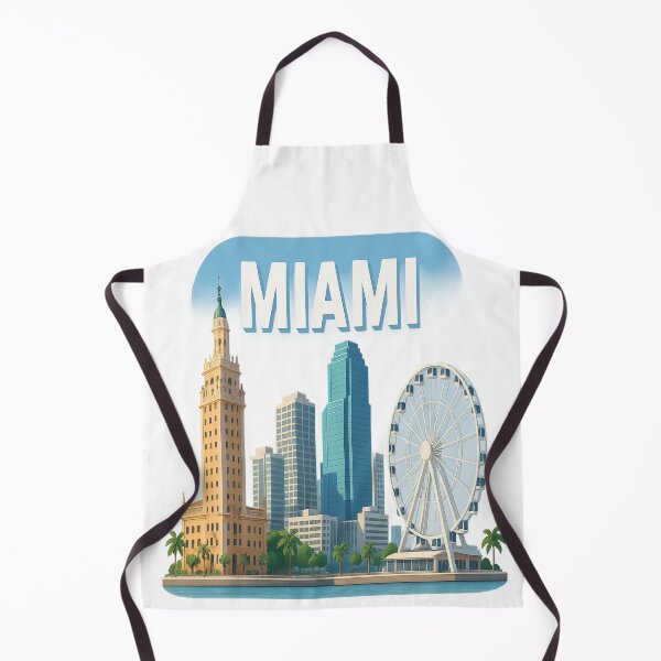 Item preview, Miami Cityscape – Iconic Skyline Digital Art designed and sold by visualvibesss.