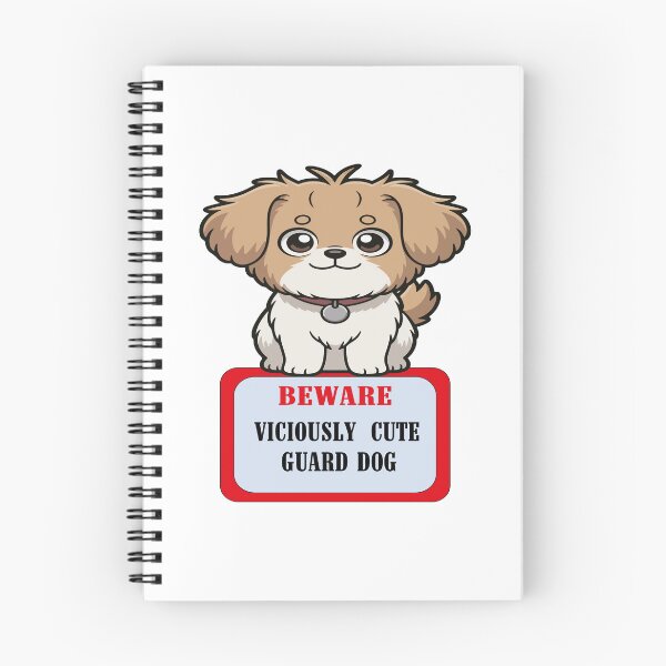 Item preview, Beware Viciously Cute Guard Dog designed and sold by Mye Light Designs.