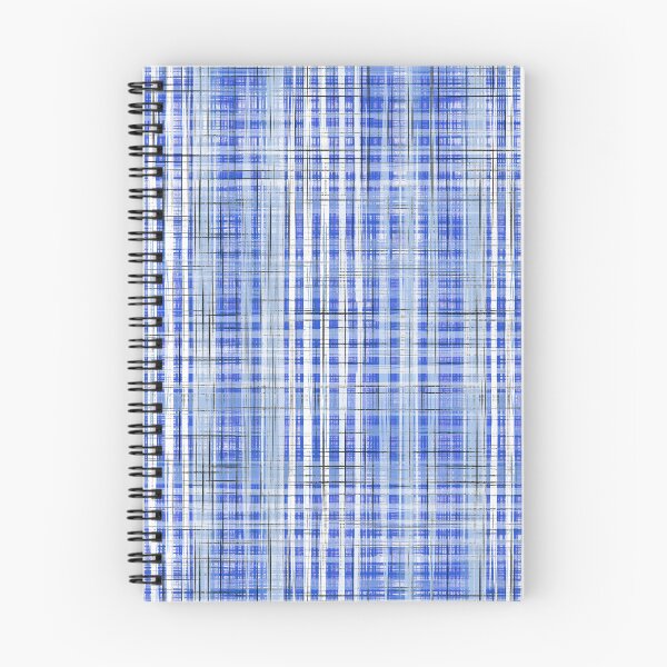 Item preview, Blue and white Random Plaid Seamless Repeat designed and sold by Sharon Schwalbe.