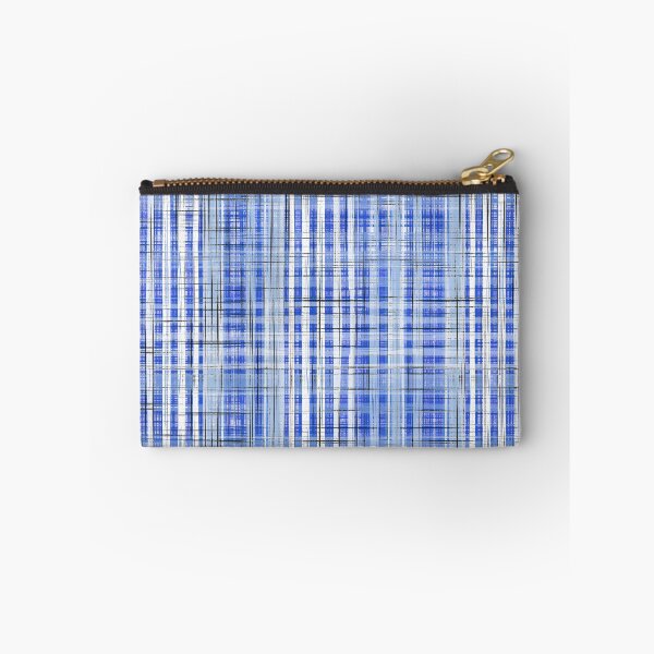 Item preview, Blue and white Random Plaid Seamless Repeat designed and sold by Sharon Schwalbe.