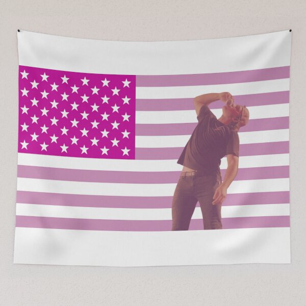 Item preview, Morgan Wallen Shotgun Pink Flag Digital Fan Art designed and sold by RoseMarie Artistry.