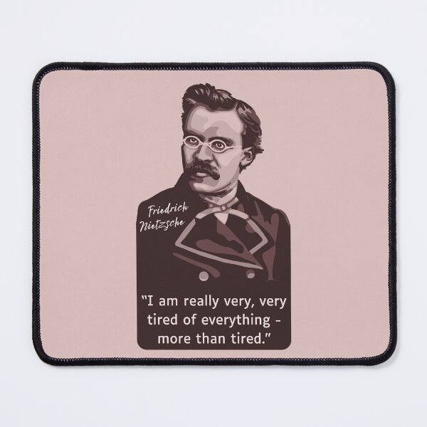 Item preview, Friedrich Nietzsche Portrait and Quote designed and sold by Unhinged Heather.