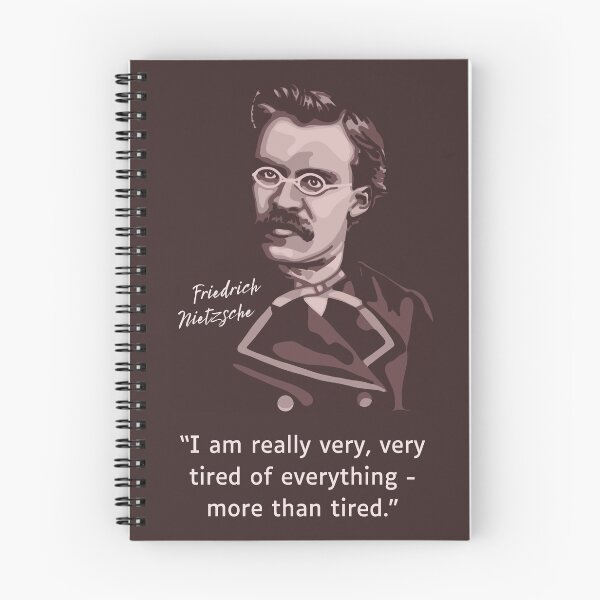 Item preview, Friedrich Nietzsche Portrait and Quote designed and sold by Unhinged Heather.