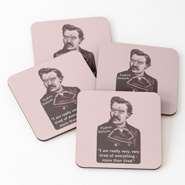 Item preview, Friedrich Nietzsche Portrait and Quote designed and sold by Unhinged Heather.