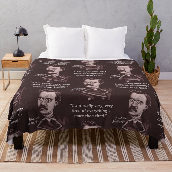 Item preview, Friedrich Nietzsche Portrait and Quote designed and sold by Unhinged Heather.