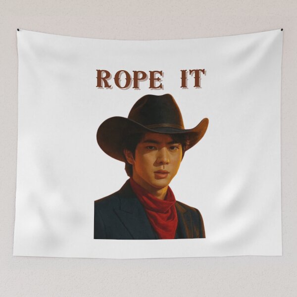 Item preview, Jin "Rope It" Cowboy TShirt – 2025 Kpop Concert Edition  designed and sold by HyperZenGolden.