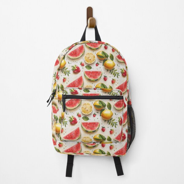 Item preview, Vibrant Watercolor Citrus and Berries Summer Pattern designed and sold by NTGUILTY.