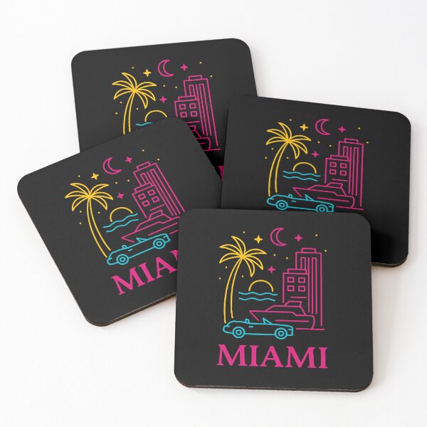 Item preview, Miami Neon Skyline Collection: Futuristic City Lights designed and sold by Design_Your_Day.