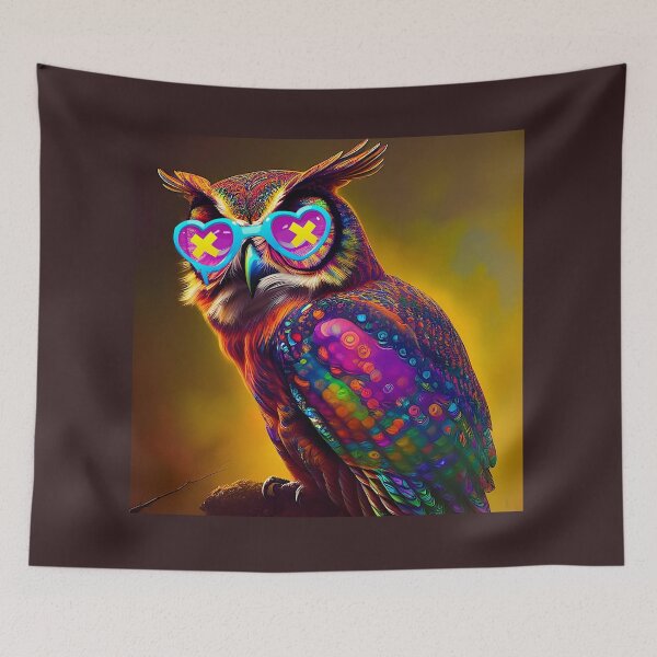Item preview, Cool Rage Mode Rave Party Owl designed and sold by FestDrip.