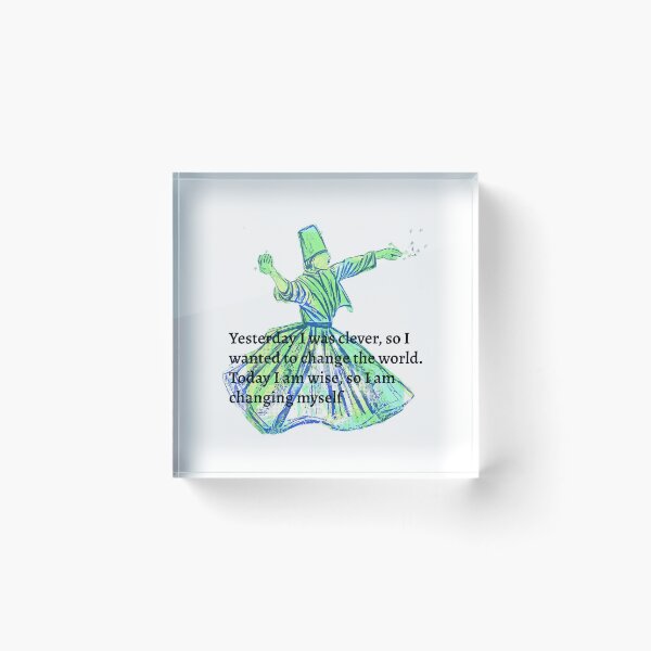 Item preview, Whirling Darwish in pop art style with beautiful saying  designed and sold by wallartofmio.