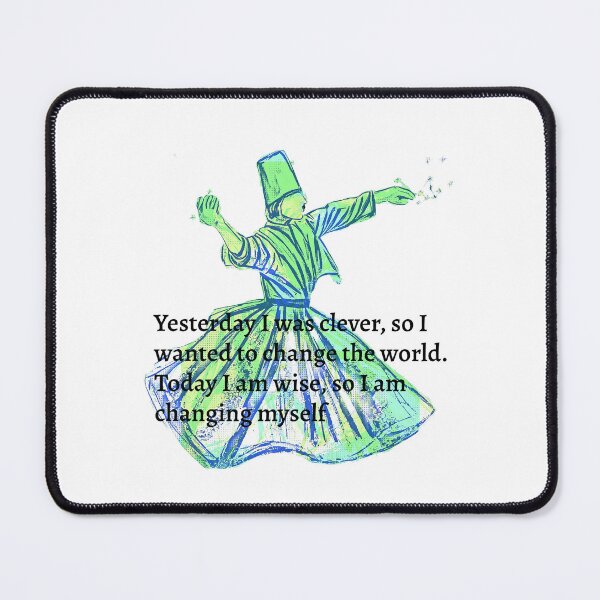 Item preview, Whirling Darwish in pop art style with beautiful saying  designed and sold by wallartofmio.