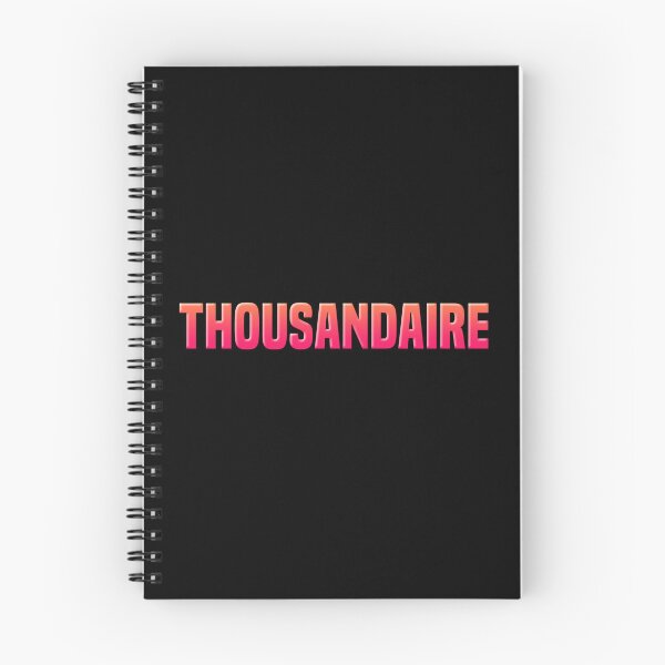 Item preview, Thousandaire, Manifesting Words in Orange designed and sold by Memes N Lore .