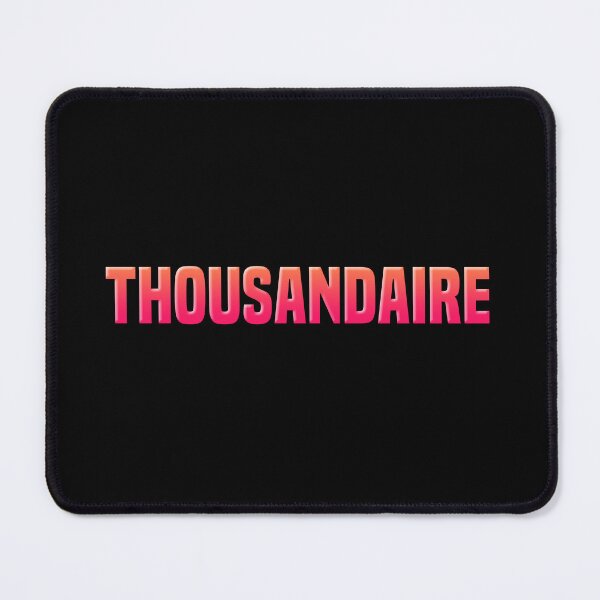 Item preview, Thousandaire, Manifesting Words in Orange designed and sold by Memes N Lore .