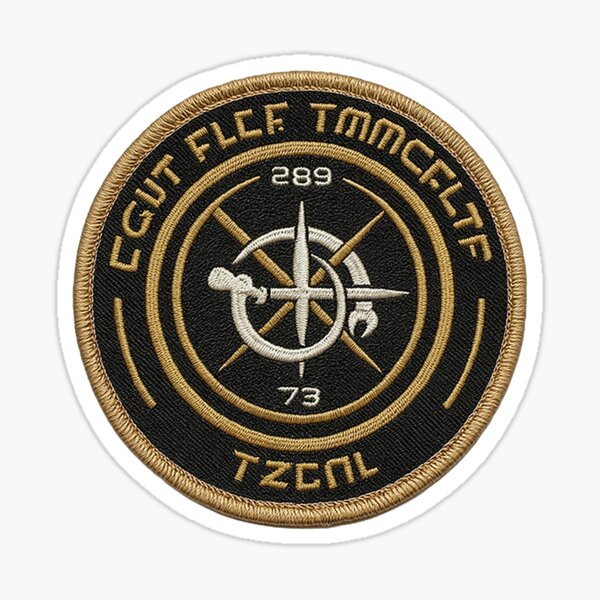 Item preview,     Port FreeCommerce  Murderbot replica embroidered badge, all systems red v.2 designed and sold by cheweboy.